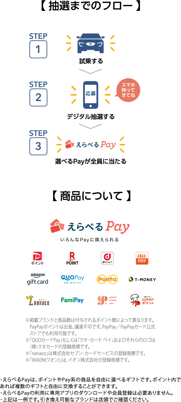 抽選までのフロー