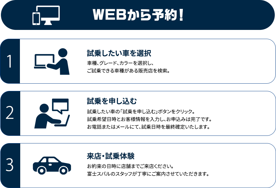 WEBから予約！