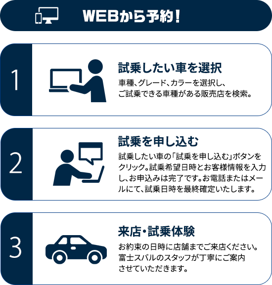 WEBから予約！