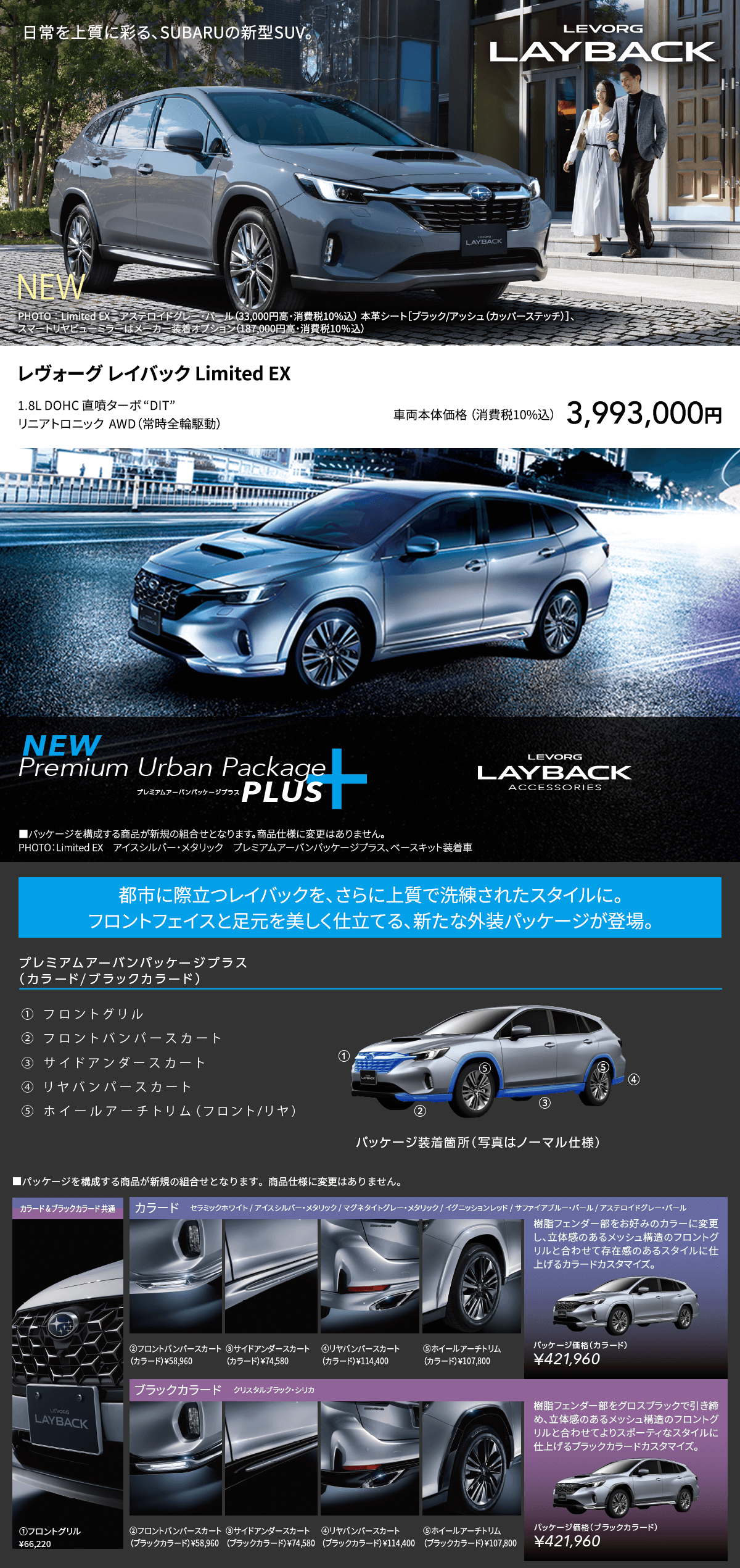 LEVORG LAYBACK