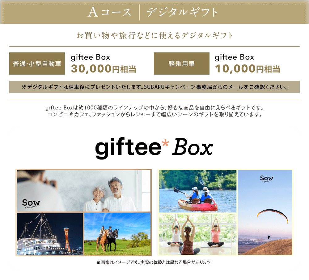 Aコースデジタルギフト