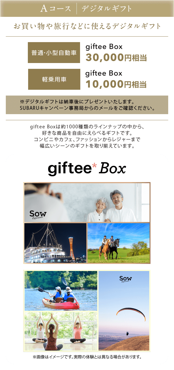 Aコースデジタルギフト