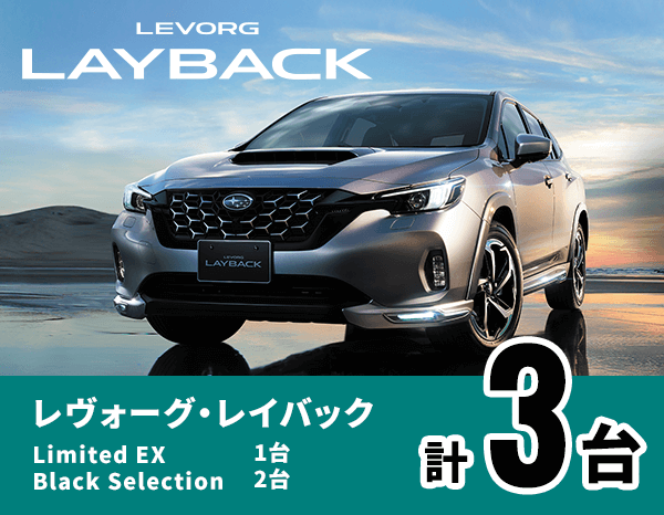 レヴォーグ・レイバック Limited EX Black Selection 計3台