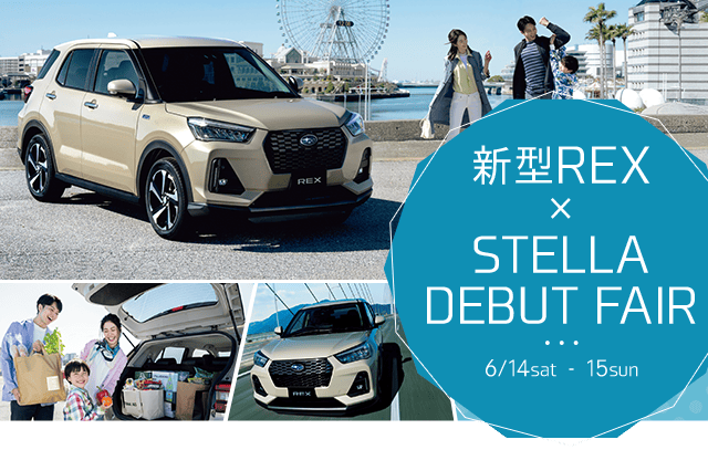 新型REX × STELLA DEBUT FAIR 6/14sat - 15sun