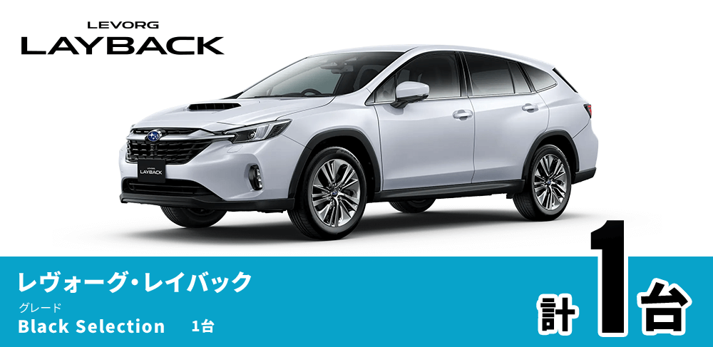 レヴォーグ・レイバック Black Selection 1台