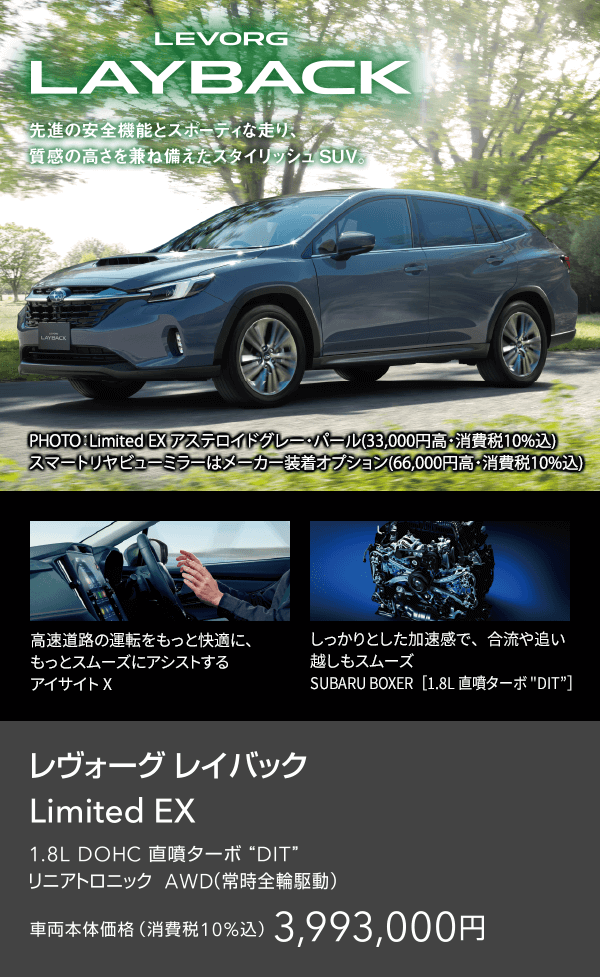 LEVORG LAYBACK Limited EX